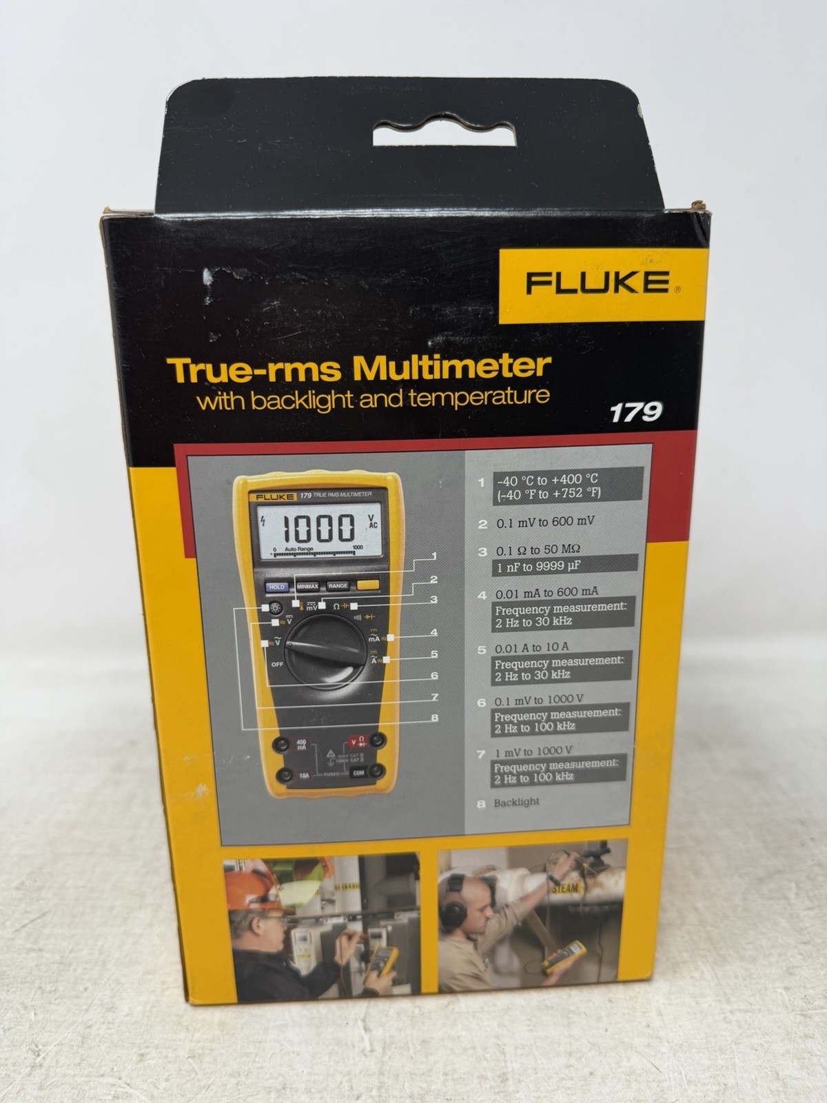 Fluke 179-ESFP True RMS Multimeter with Backlight and Temp, New in Box
