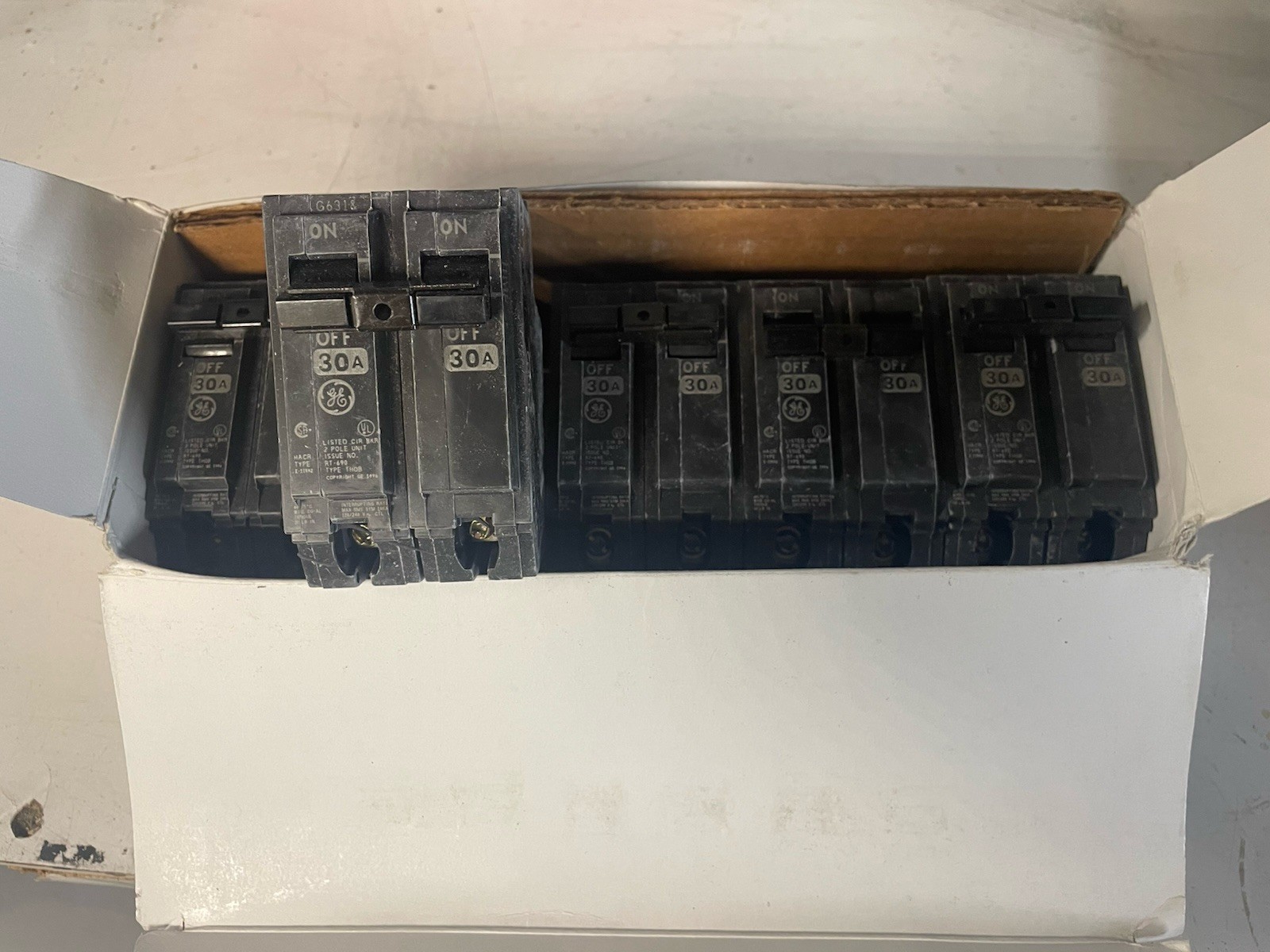 GE THQB2130 2 Pole 30A 240V Circuit Breaker Molded Case