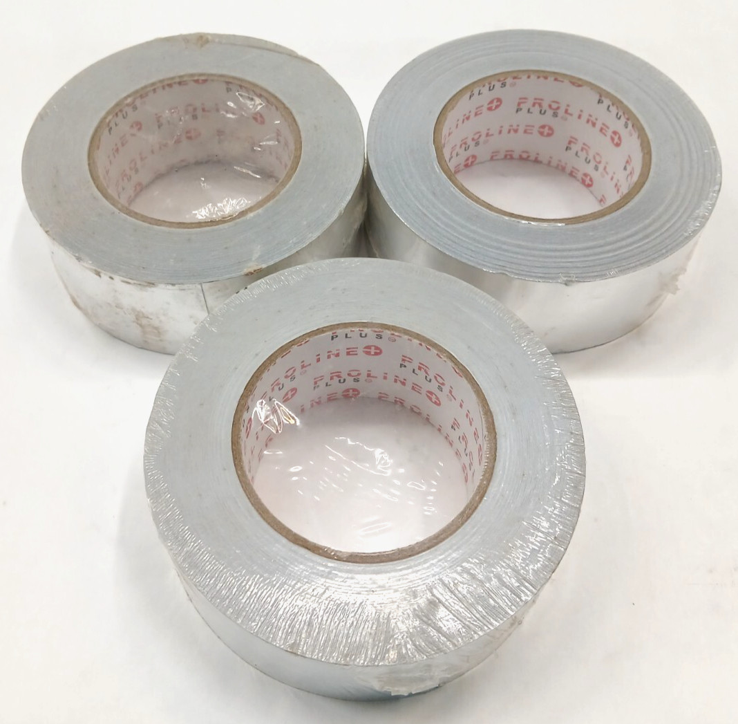 PROLINE PLUS ALUMINUM FOIL TAPE 1.9 IN X 20 YARDS SHIELDING ADHESIVE LOT OF 3