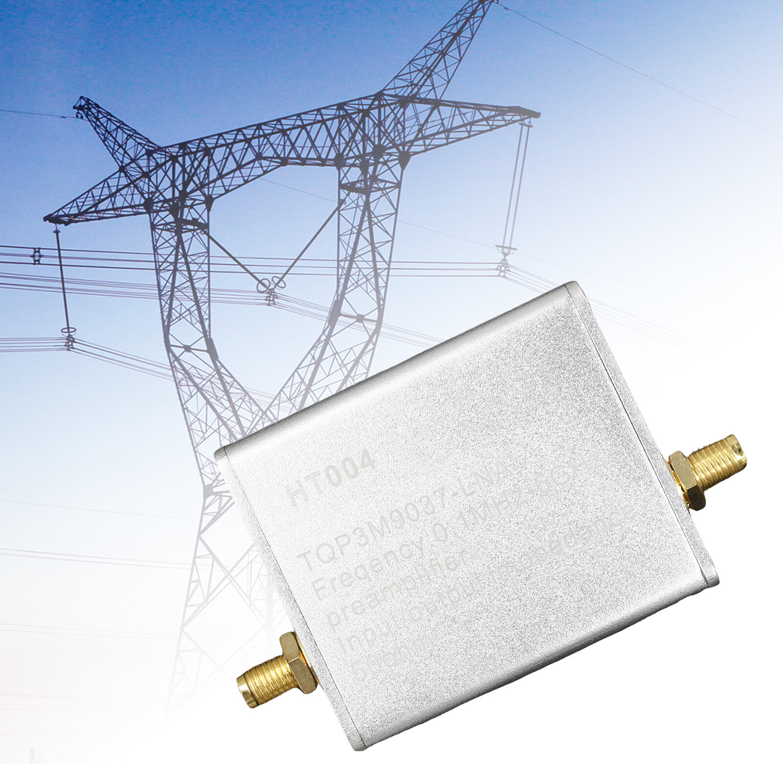 100K-6GHz HT004 Full Band Low Noise Amplifier 20dB High Gain Power Preamplifier.