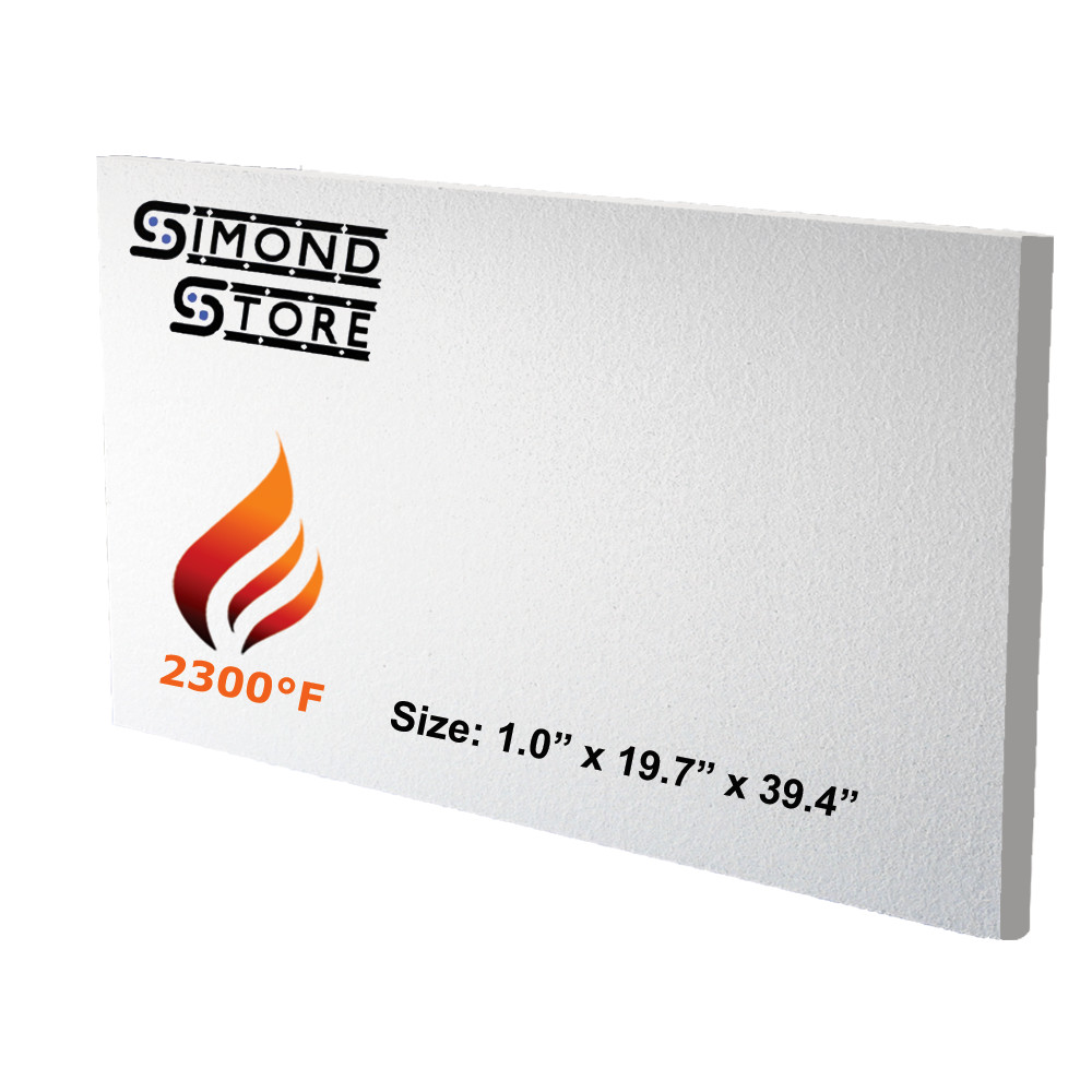 Ceramic Fiber Board – 39.4″ X 19.7″ X 1″ – Thermal Insulation Board – 2300 F