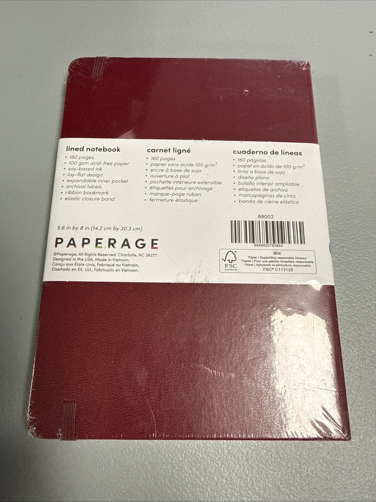 Paperage 160 page journal 5.7X8 inches 100gsm Acid-Free High Quality Lay Flat