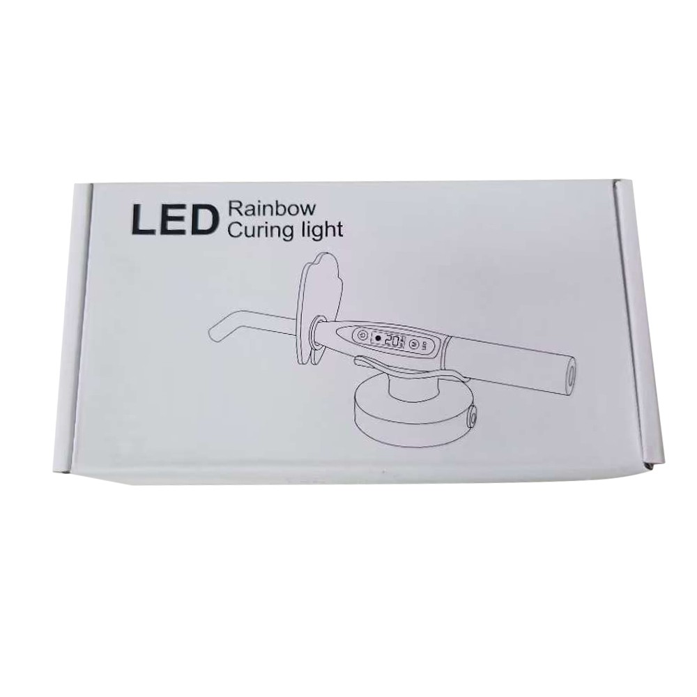 Dental Upgraded Rainbow LED Curing Light 1500-2000mw/cm2 3 Modes Silver US STOCK