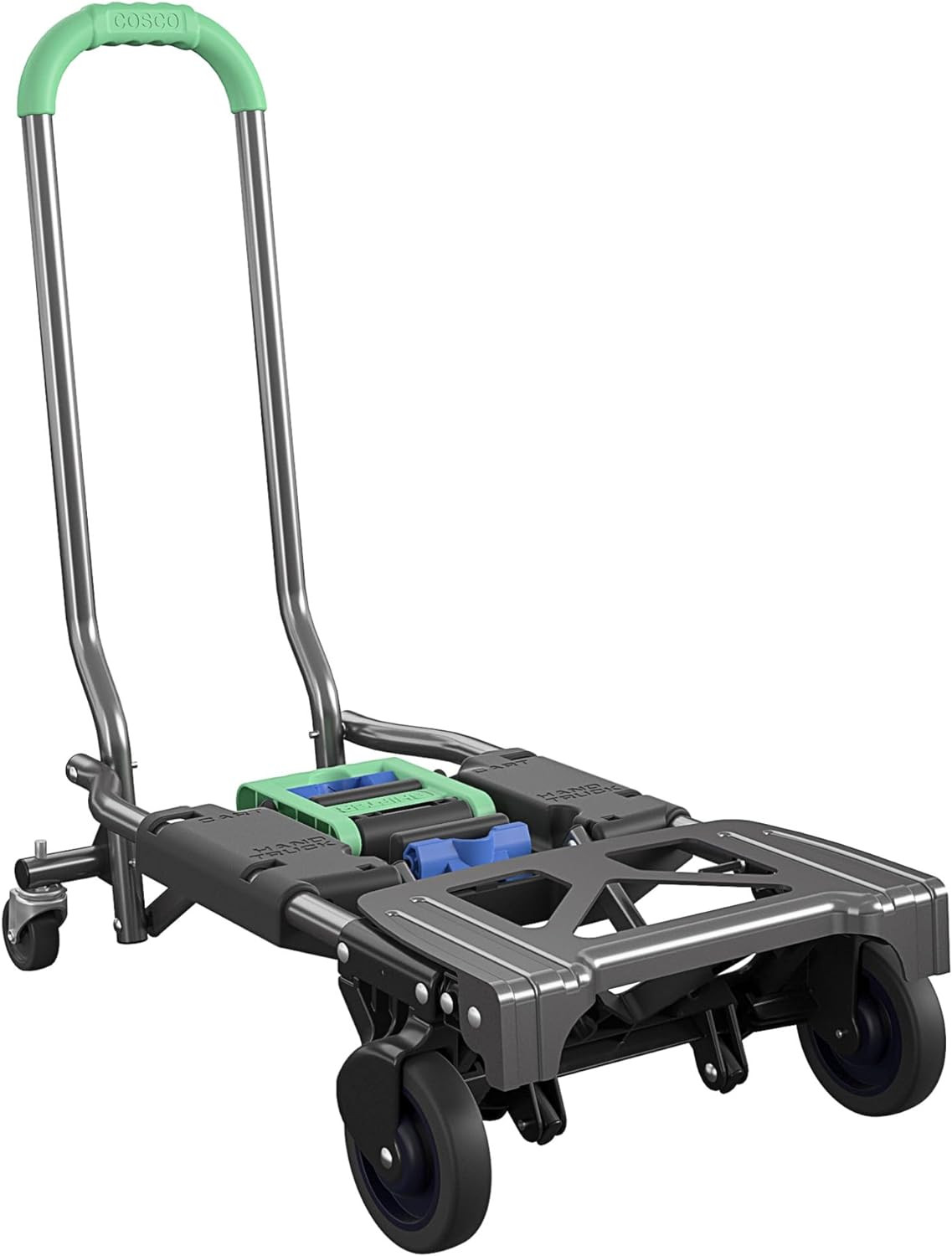 Shifter Multi-Position Folding Hand Truck and Cart, 300 Lb. Weight Capacity, Gre