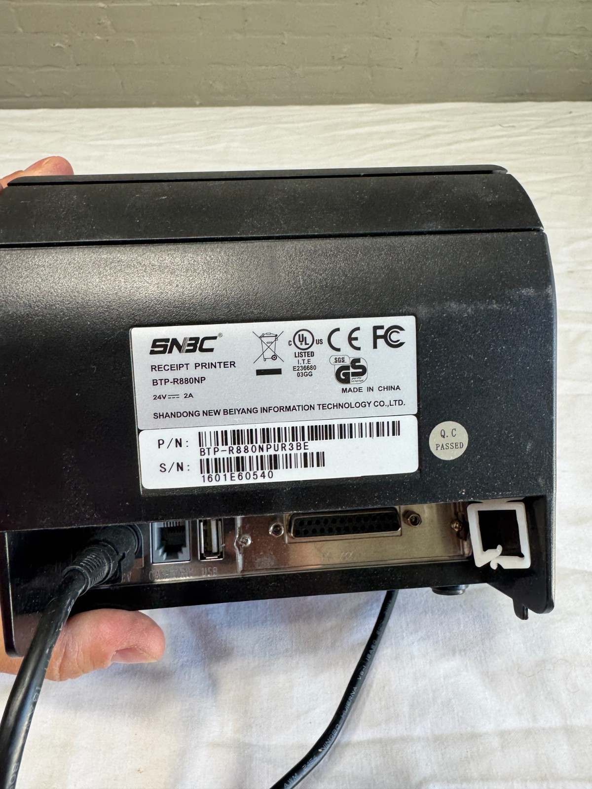 SNBC BTP-R880NP POS Receipt Printer – Black *NO ADAPTER* (e31)