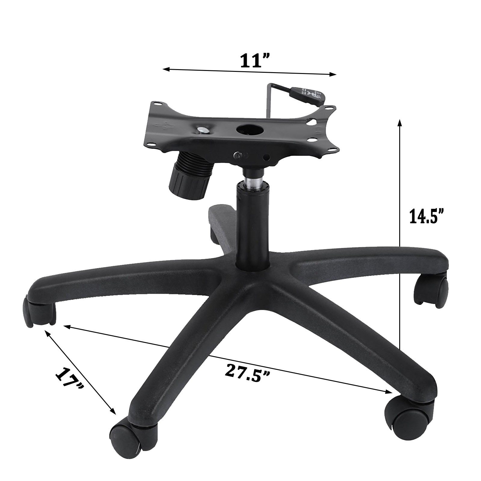 Office Chair Base Replacement 28 Inch Heavy Duty Swivel Chair Base 350 Pounds