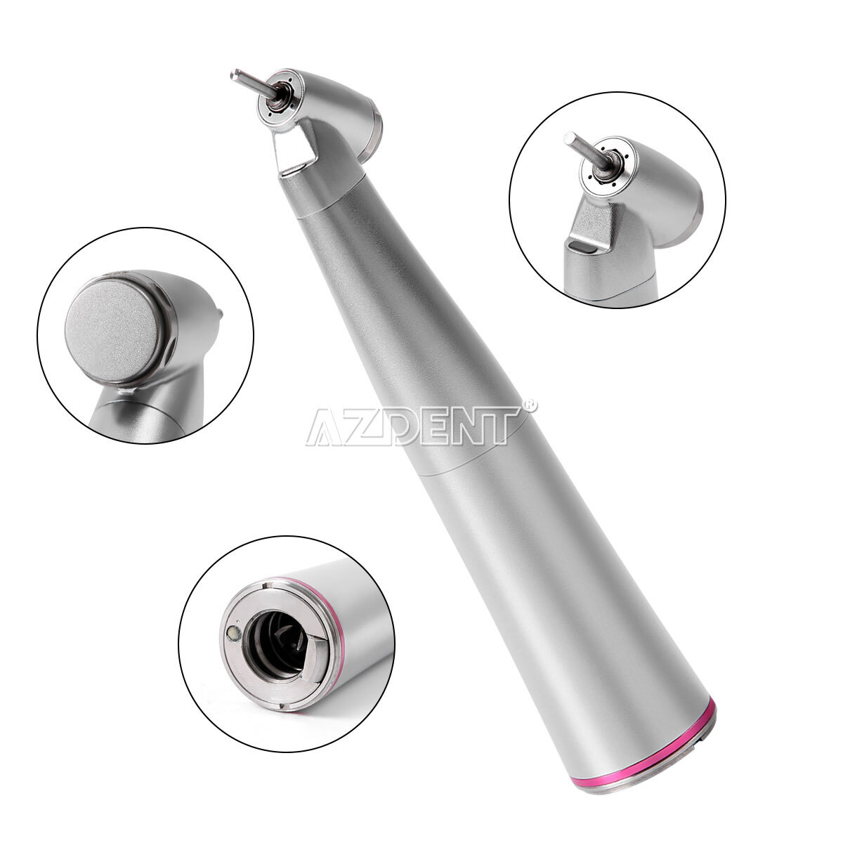 AZDENT Dental Optic Fiber 1:4.2 increasing Handpiece 45°Angle Fit FG 1.6mm