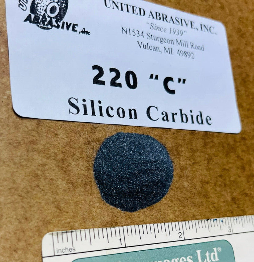 Silicon Carbide: 4 lbs – 220 Grit Fine – Polishing/Tumbling Abrasive Media