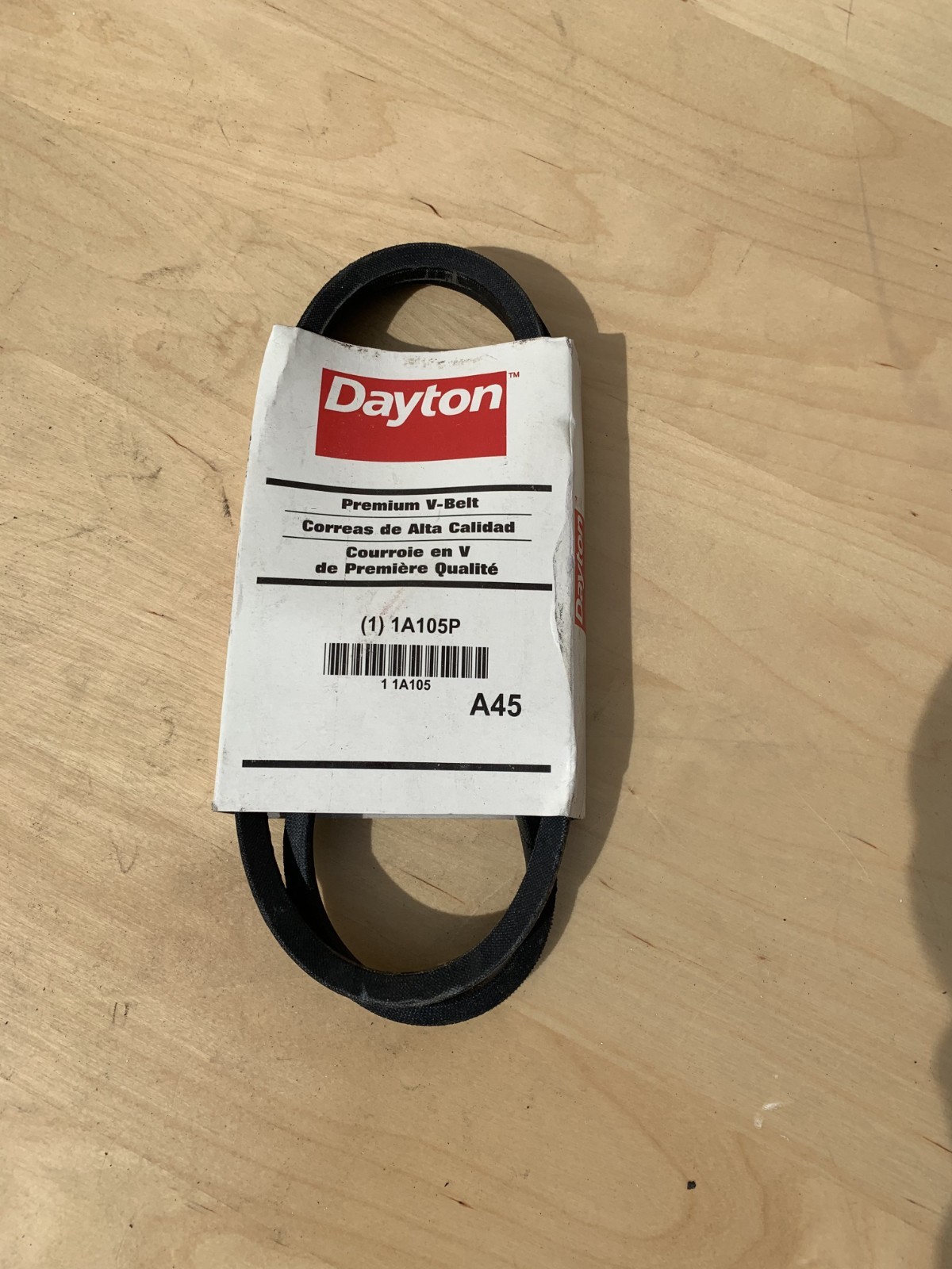 Dayton 1A105P (often listed as model 1A105) is a Classical V-Belt