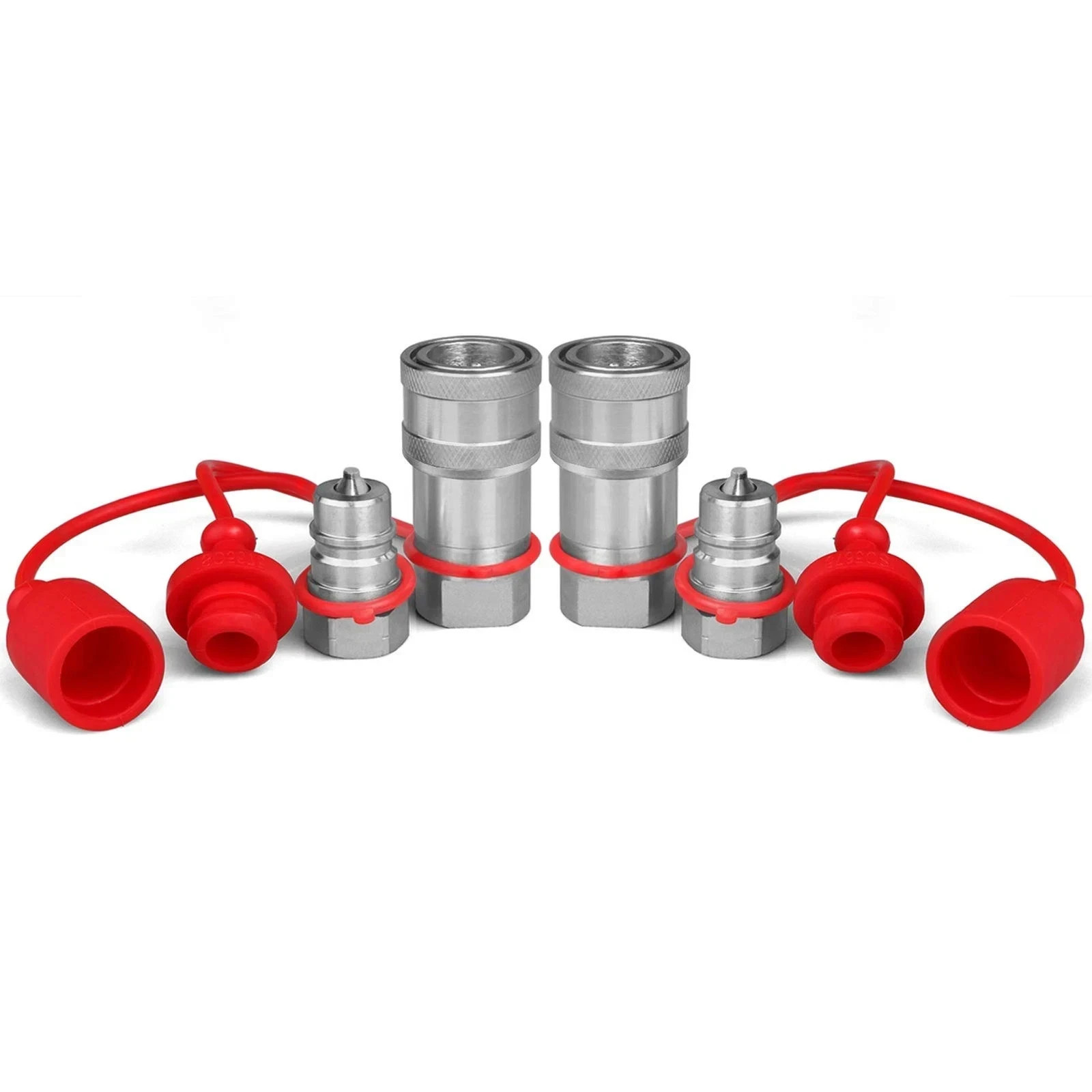 1/4″ Npt Iso 7241-B Hydraulic Quick Connect Couplers/couplings W/dust