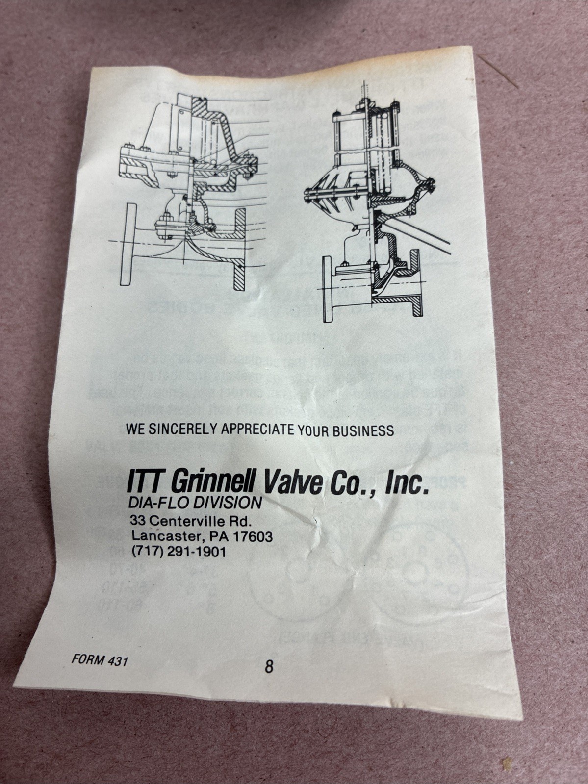 Itt Grinnell Iron Diaphragm Valve Body