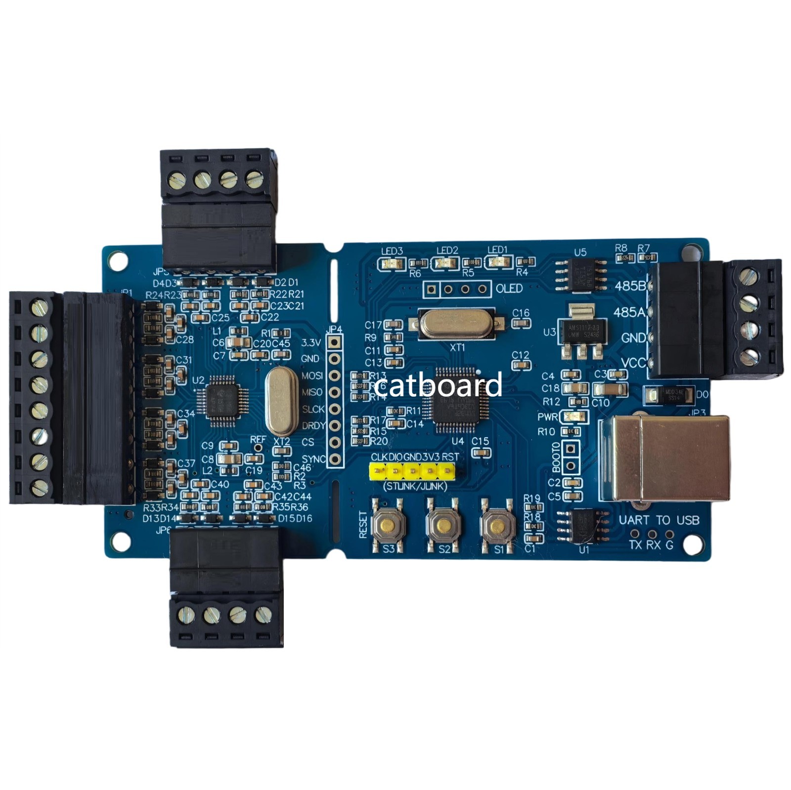 ADS131M08 ADC Module BMS / Energy Monitoring / Smart Meter Development board