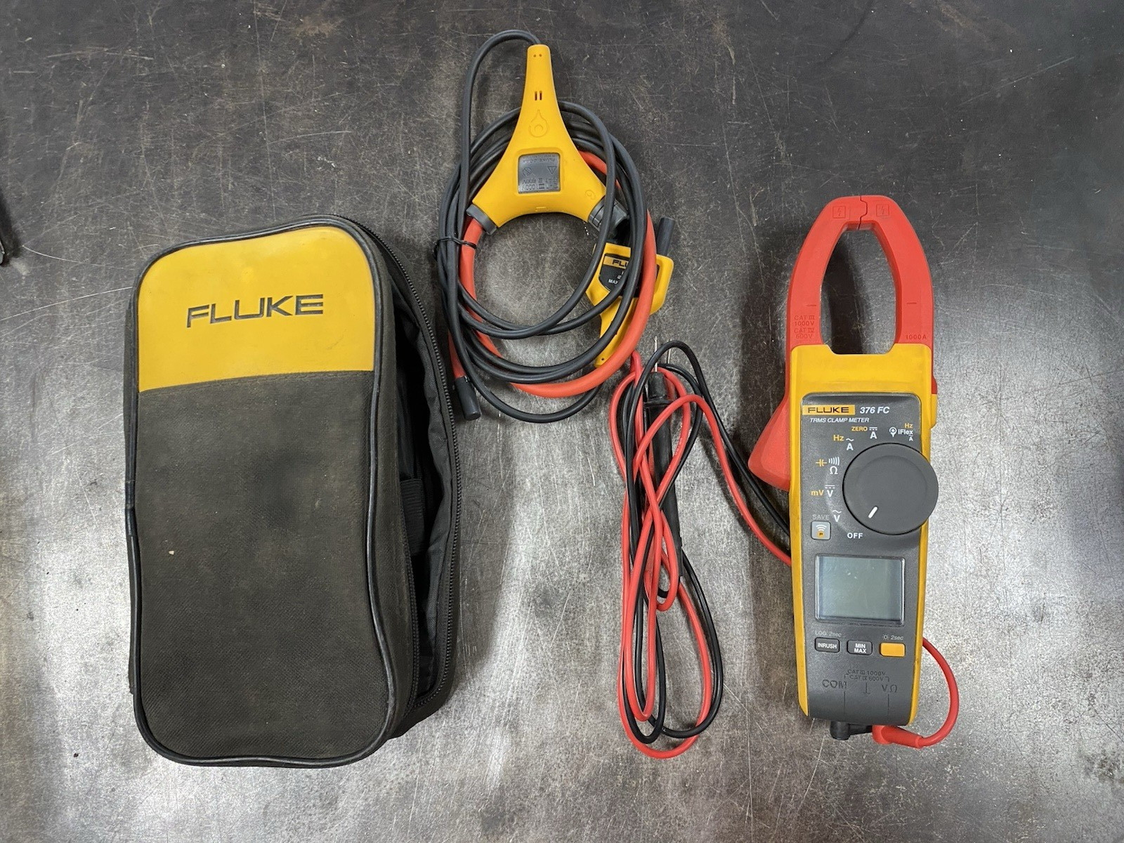 🔥🔥🔥 Fluke 376 FC True-RMS AC/DC Clamp Meter Complete