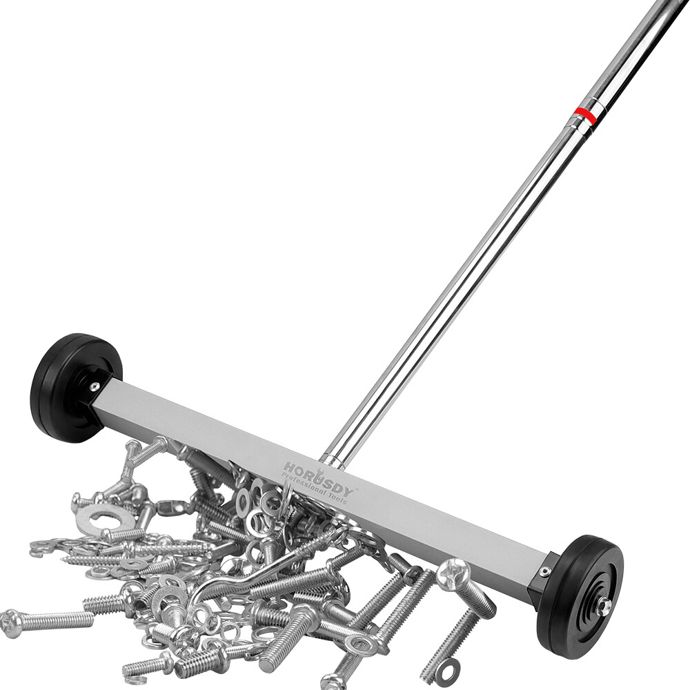 17″ Magnetic Pickup Floor Sweeper Easy Cleanup of Workshop Garage Construction
