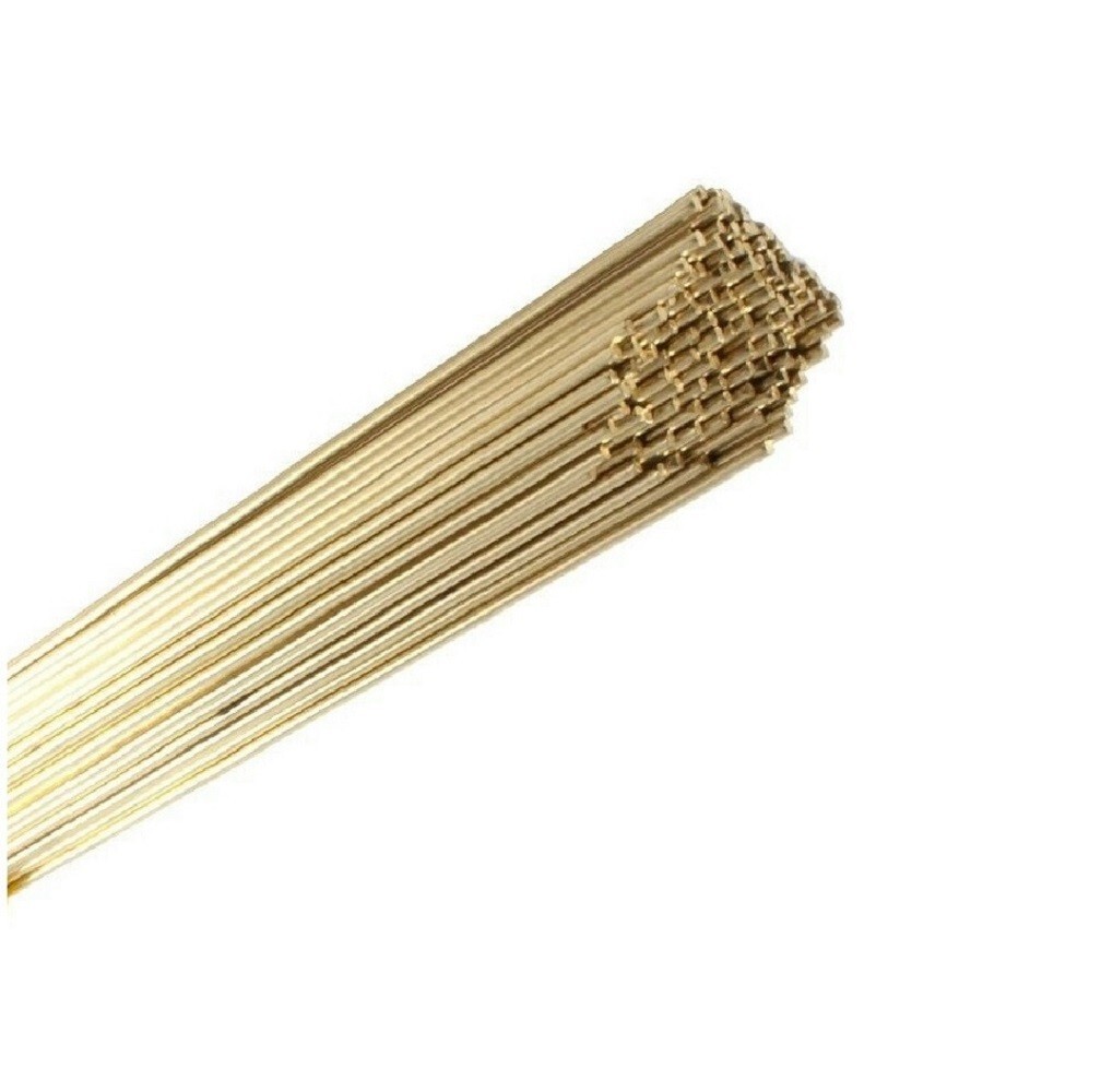 2 lbs Low Fuming Bronze Brazing Rod Bare RBCuZn-C 1/16” X 36″ Bare Brazing Rod
