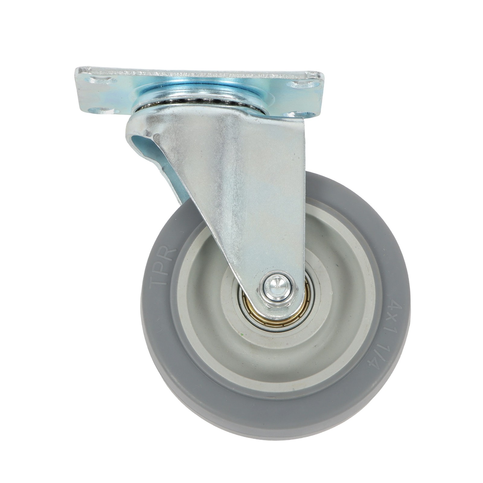 4 Pcs 4 Inch Heavy Duty Swivel Caster Wheels 1200Lbs Two Straight, Two Inclined