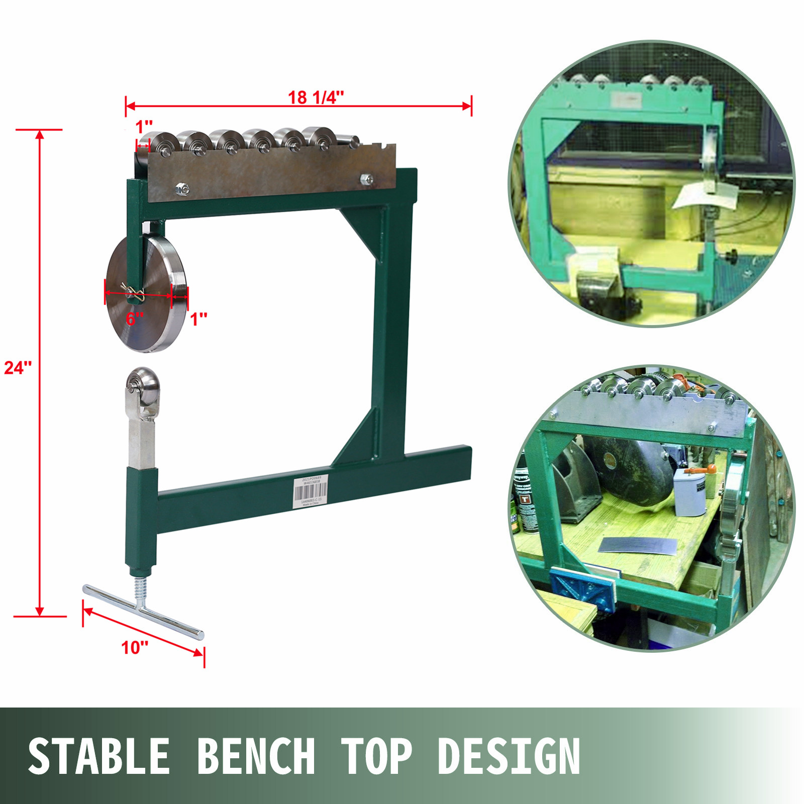 Stark USA English Wheel Sharper Benchtop Work Sheet Metal Bench Machine Tool US
