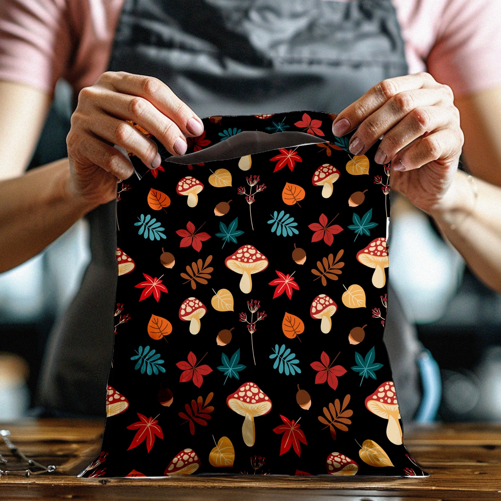 10×13 100 Fall Medley Designer Poly Mailers Shipping Envelopes Premium Printe…