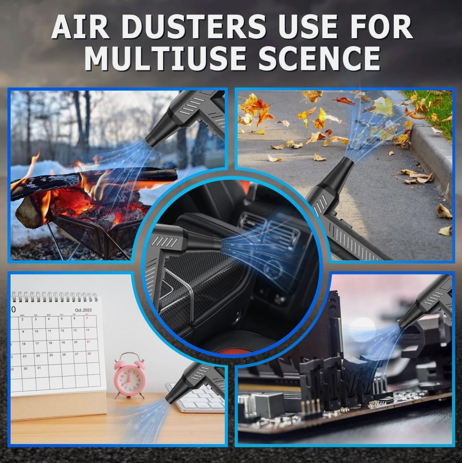 130000RPM Turbo Jet Blower Powerful Air Duster Brushless Fan Cleaner Tool