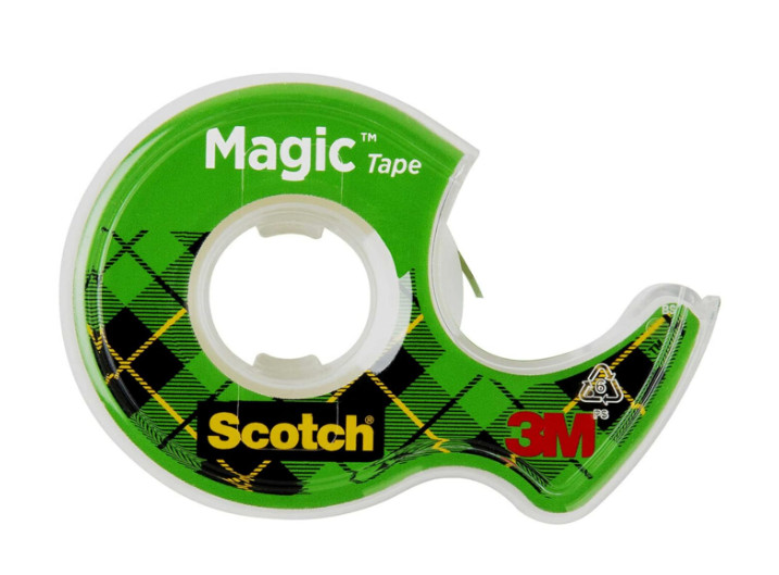 Scotch Magic Tape, 3 Dispensered Rolls, Numerous Applications, Invisible, Clear