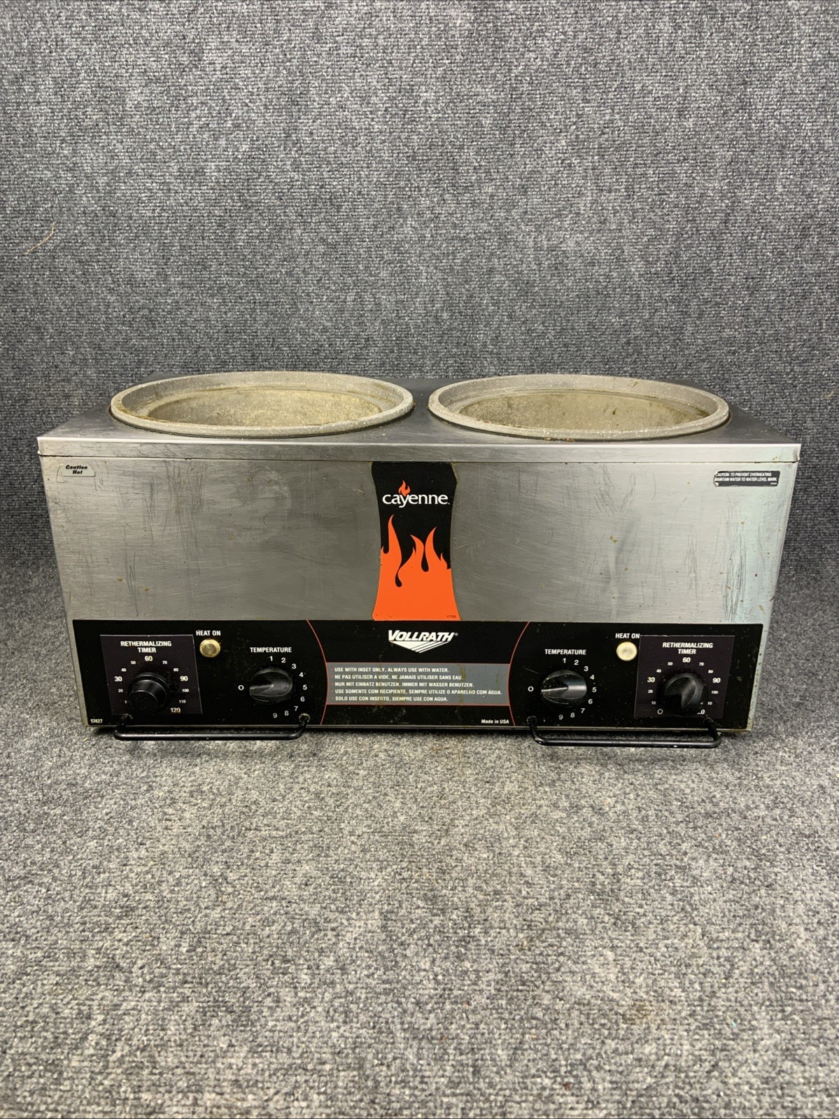 Vollrath 72028 Cayenne 7 Qt Twin Well Rethermalizer Unit TW-27R WORKS