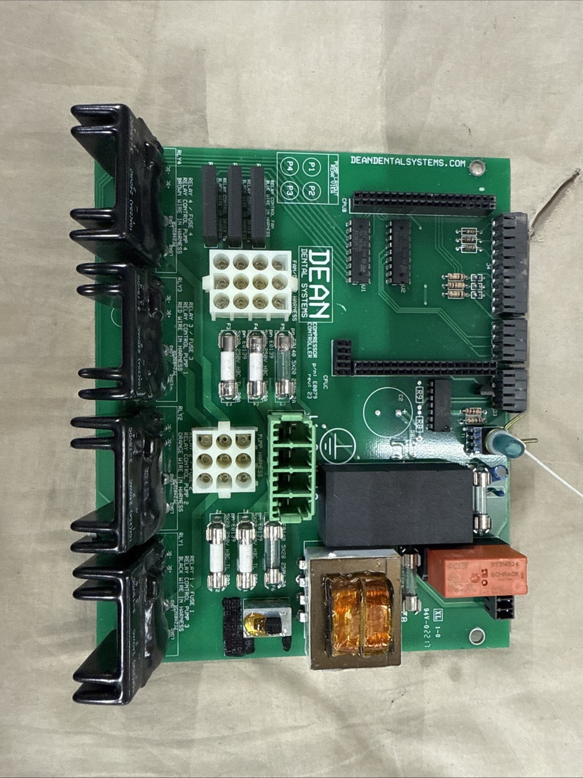 DEAN DENTAL SYSTEMS P/N:E0079 CONTROLLER CIRCUIT BOARD 94V.0