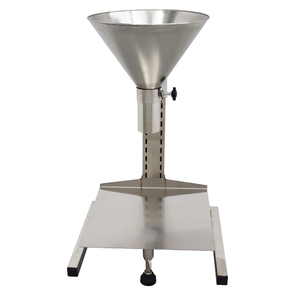 5cm Stainless Steel Manual Feeding Hopper with Support Stand Packaging Tool