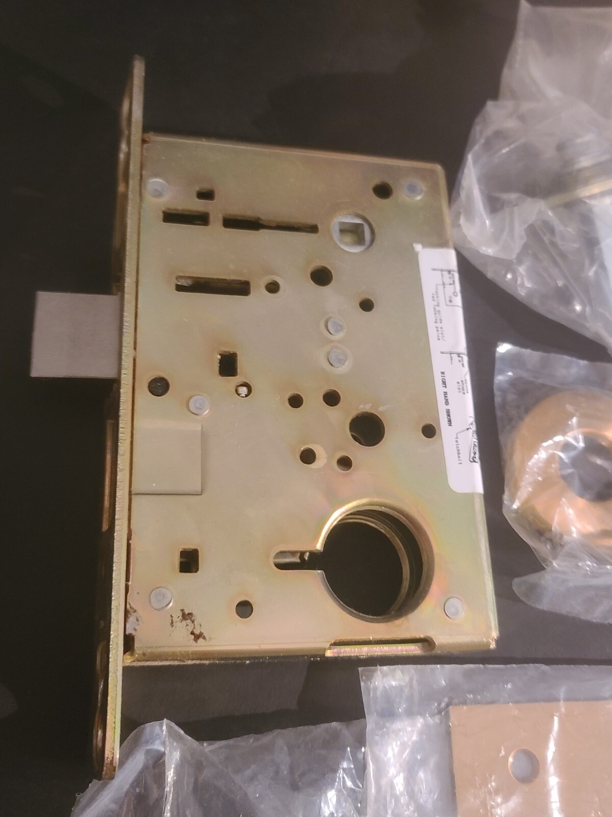 (NO LOCK/KEY CYLINDER) 8204-LNB-10 Sargent 8200 Series Mortise Lock Dull Bronze