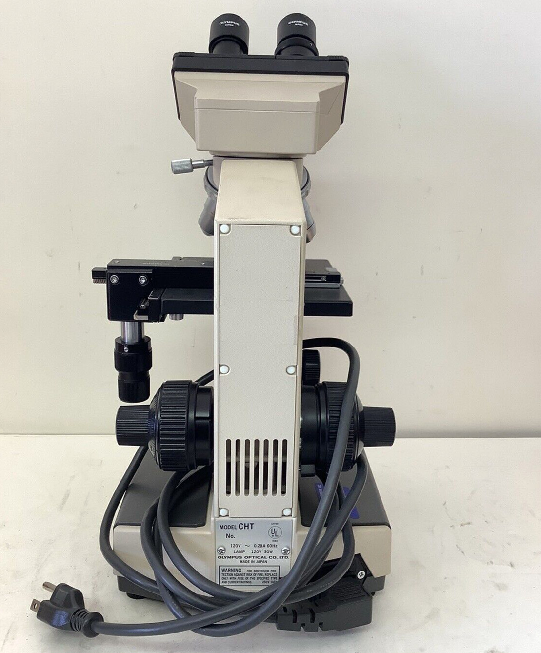 Olympus CH-2 CHT Binocular Microscope w/ 4x, 10x, 40x, 100x Objectives #2