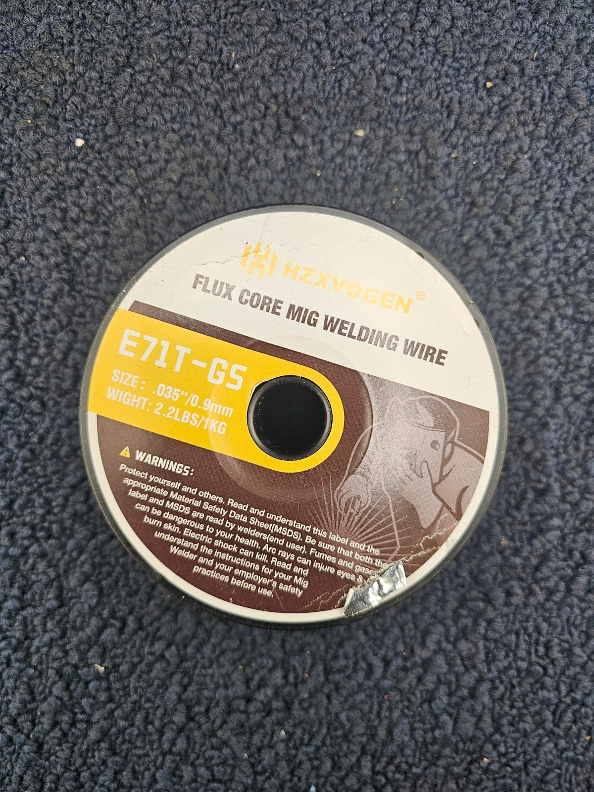 HZXVOGEN E71T-GS: .035-inch Flux Core MIG Welding Wire 2.2 lbs / 1kg