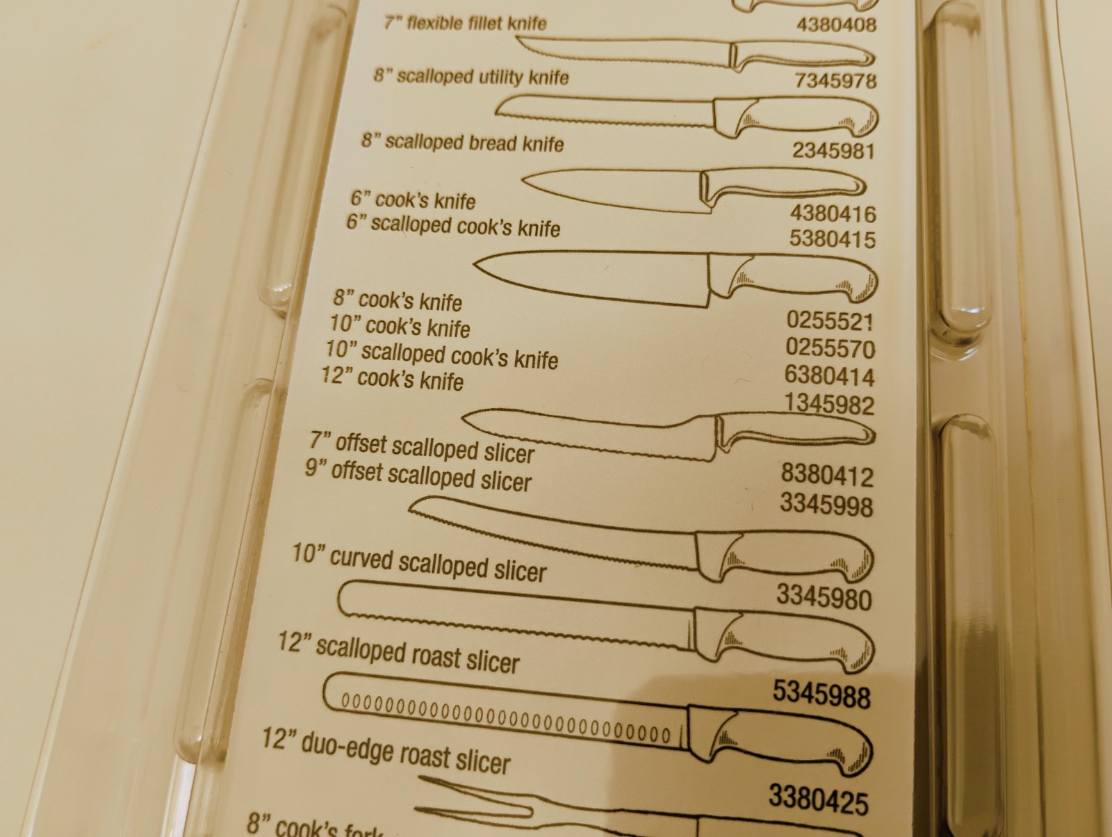 USA Made 7-inch Offset Scalloped Edge Slicer Sandwich Knife Ergo Grip Handle New