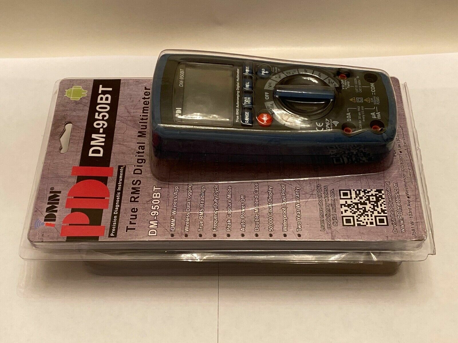 CEM DT-9969 / PDI DM-950BT Digital Multimeter. True RMS, 50000 count, IP67