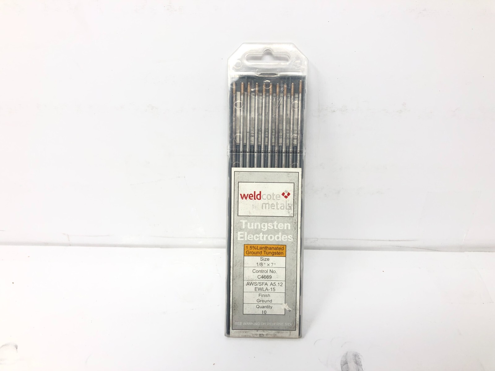Weldcote Metals C4669 1/8″ X 7″ 1.5% Lanthanated Tungsten Electrode Ground (10)