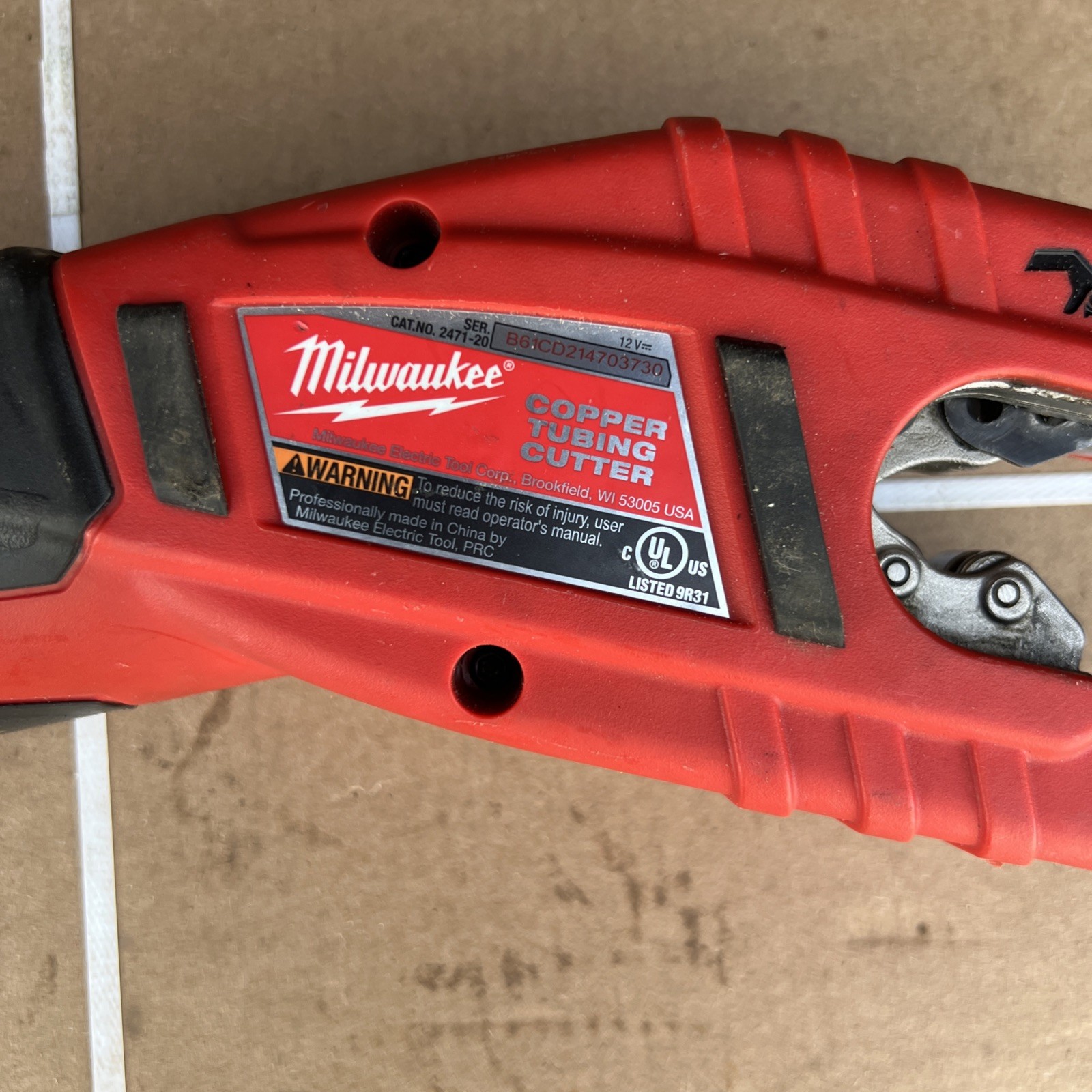 Milwaukee 2471-20 M12 Cordless Copper Tubing Cutter – Tool Only TESTED