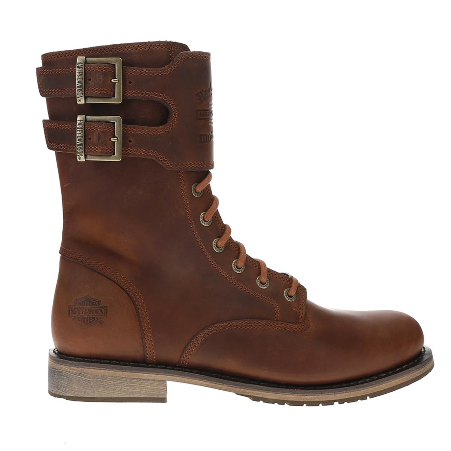 Harley-Davidson Footwear Mens Vntgmoto Tall Casual Boots Mid Calf 8 Brown