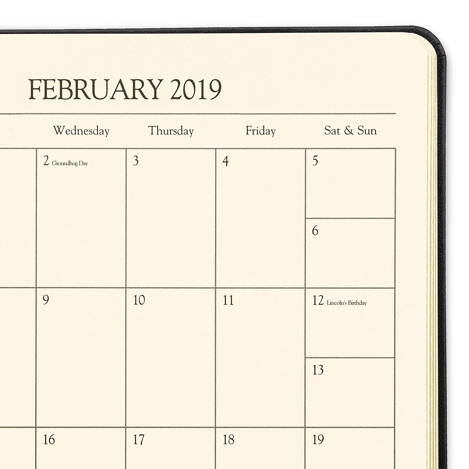 2019 / 2020 Gallery Leather Large Monthly / Weekly Professional Planner Agenda