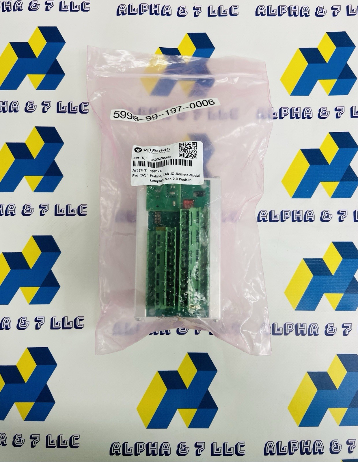 Vitronic CAN-IO Remote Module , Version 2.0 Push-In