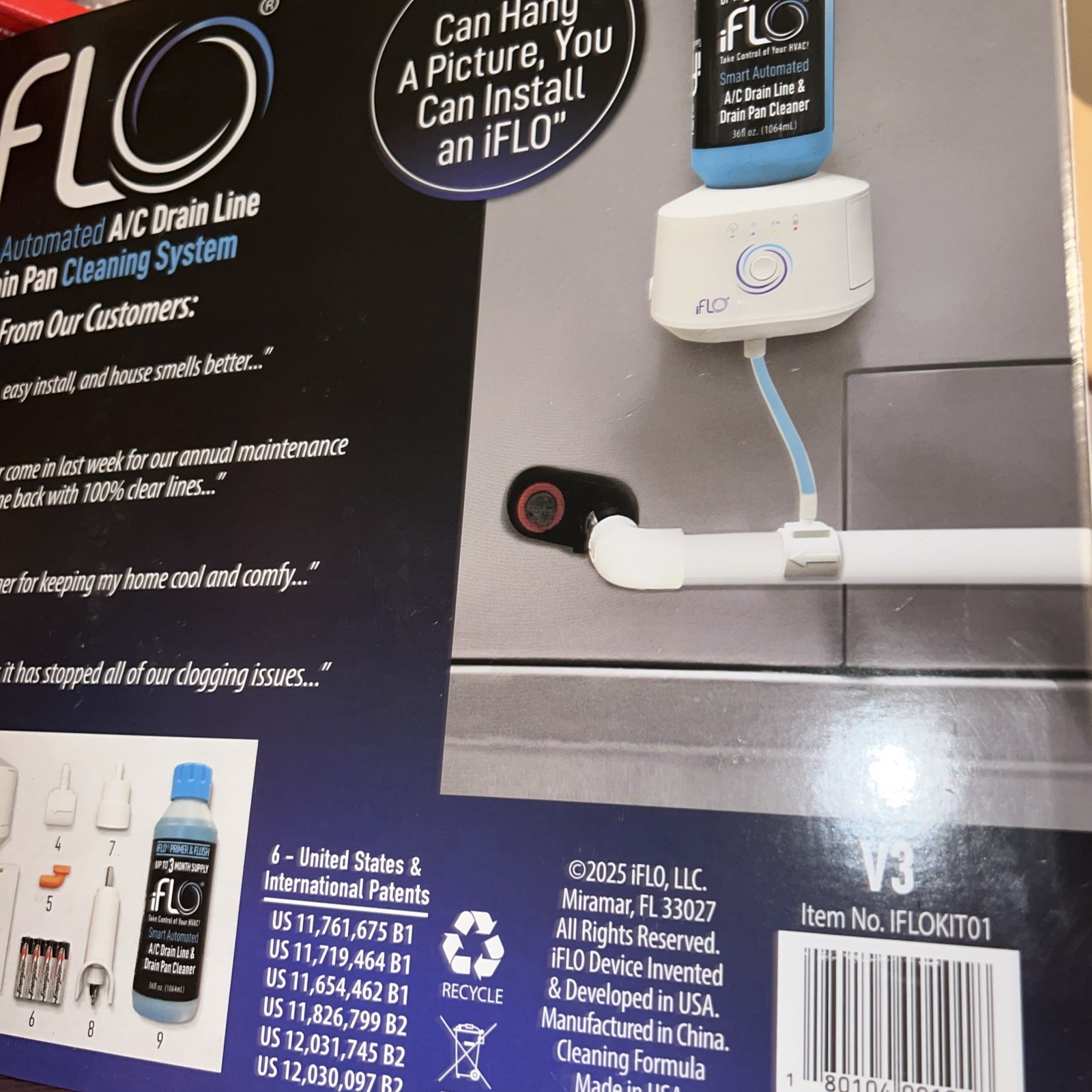 IFLO SMART AUTOMATED A/C DRAIN LINE CLEANER HVAC 3 MONTH REFILL KIT SYSTEM NEW