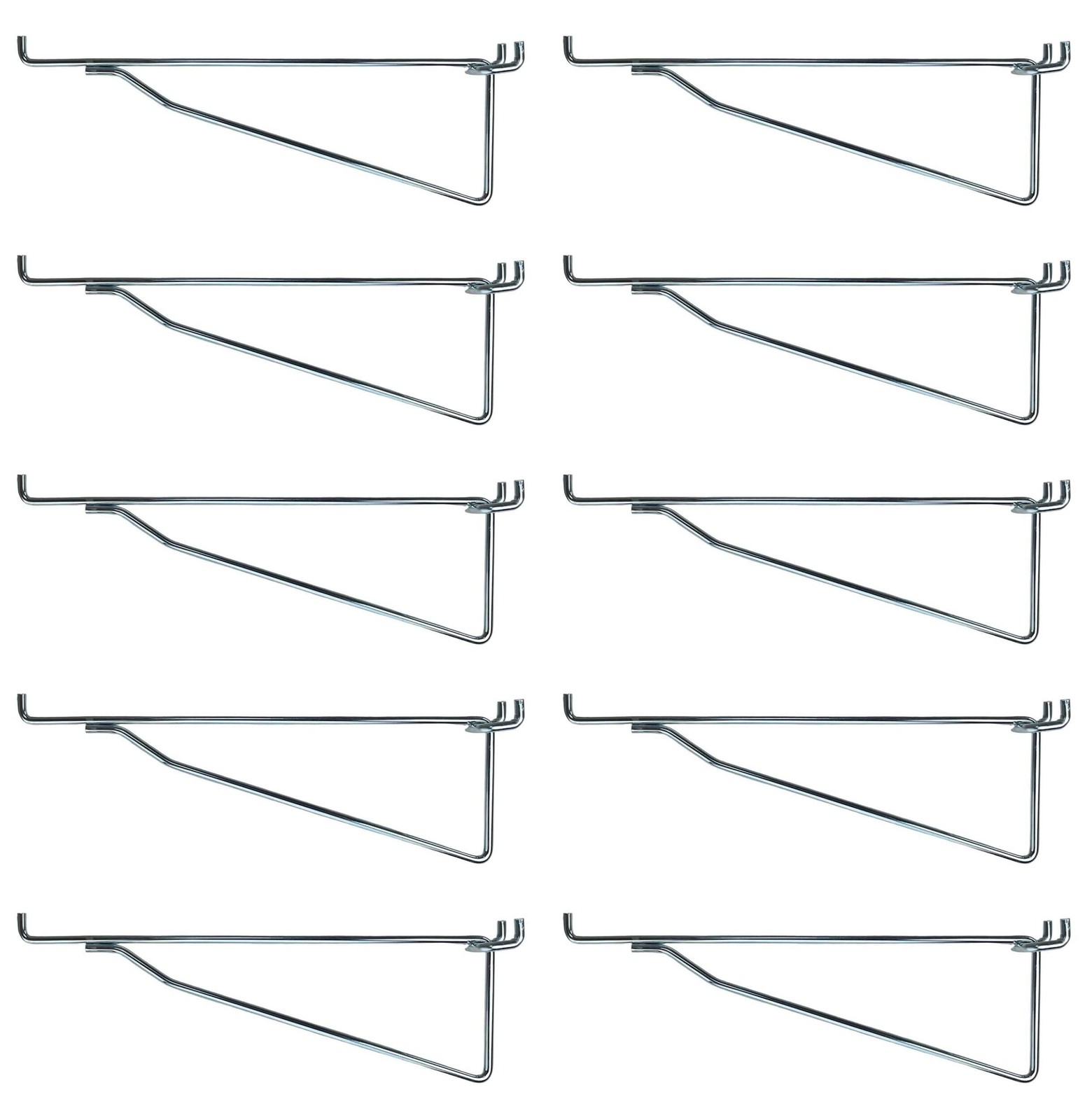 ProCraft Brand 10 Pack Metal 12″ Mega Shelf Bracket Garage Hanger fits 1/8″ t…