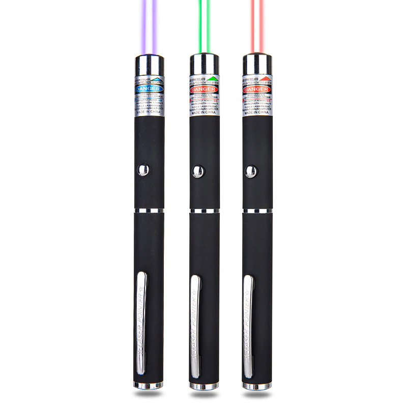3 Packs Color 900Mile Laser Pointer Pen Green Blue Red Light Visible Beam Laze