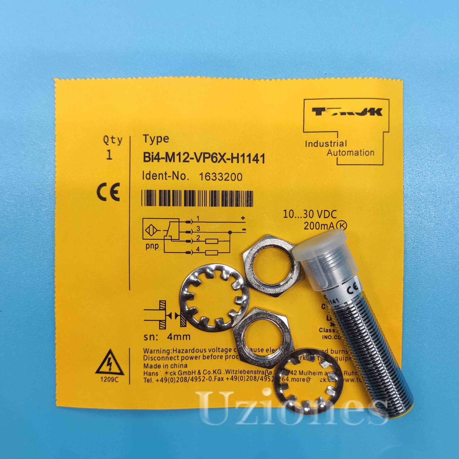 For Turck BI4-M12-VP6X-H1141 PLC Inductive Proximity Sensor Switch PNP 10-30VDC
