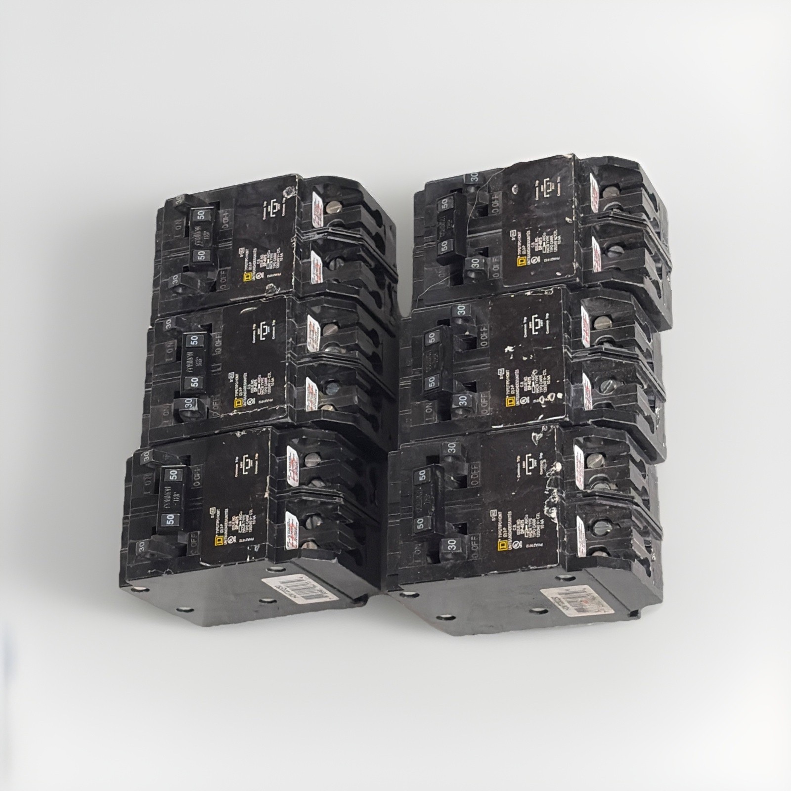 Square D Quadplex HOMT3030250CP 30A 50A Miniature Circuit Breaker HOMT230250 New