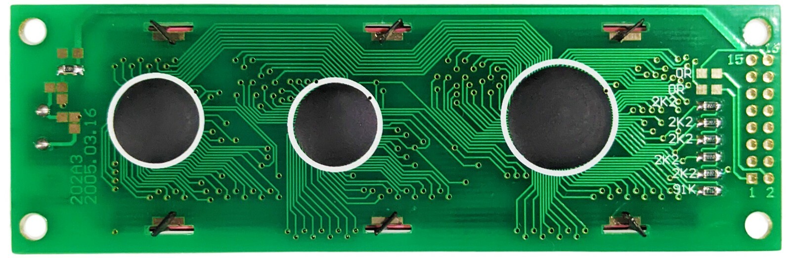 20×2 Dot Matrix Backlit LCD Module with Driver & Controller, 146 x 43 x 9.5mm