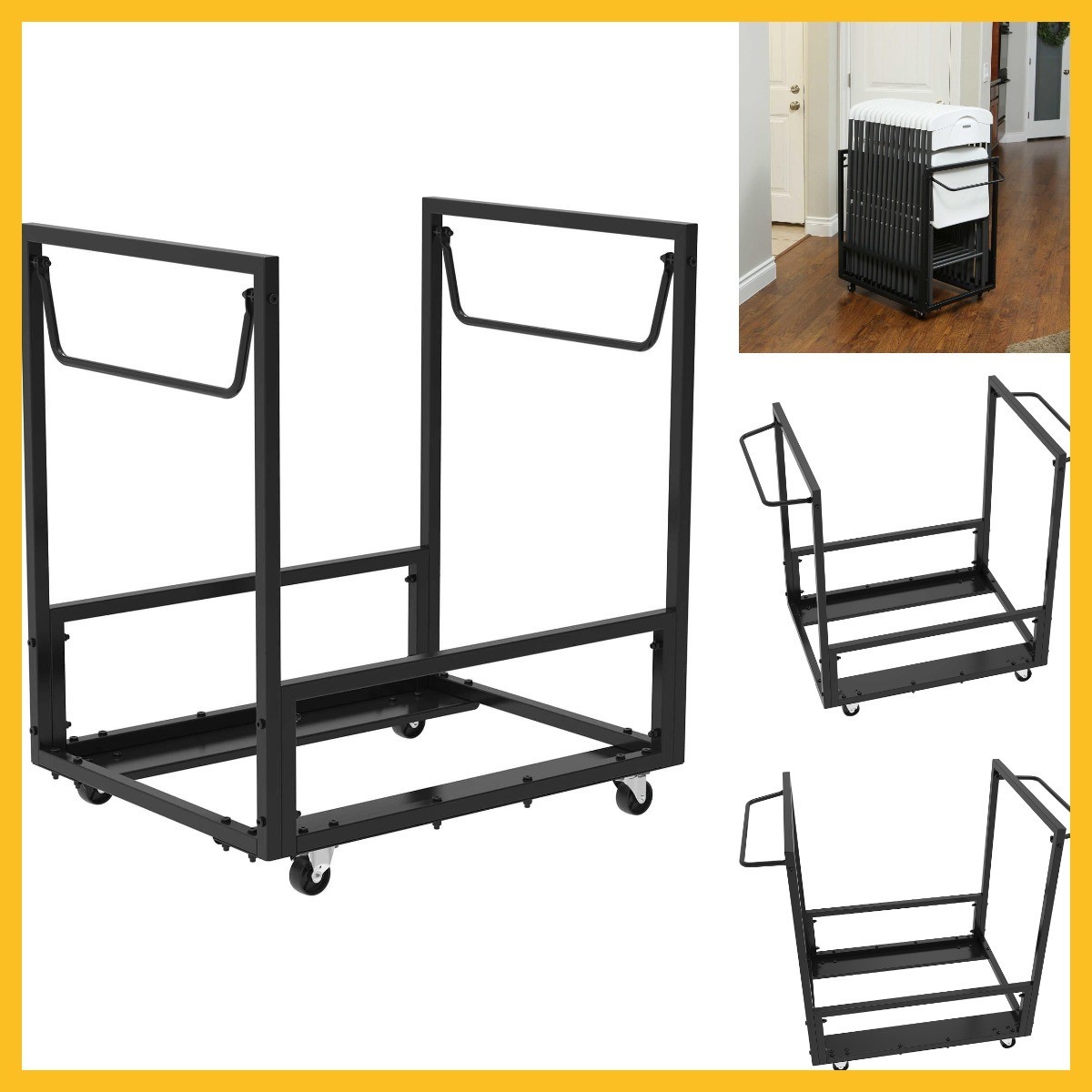 LIFETIME 80279 Rolling Essential Chair Cart