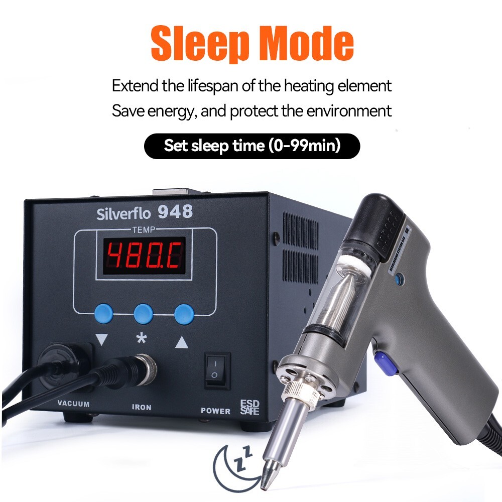 948 90W Suction Tin Gun Desoldering Station Vacuum Soldering Iron Station kit