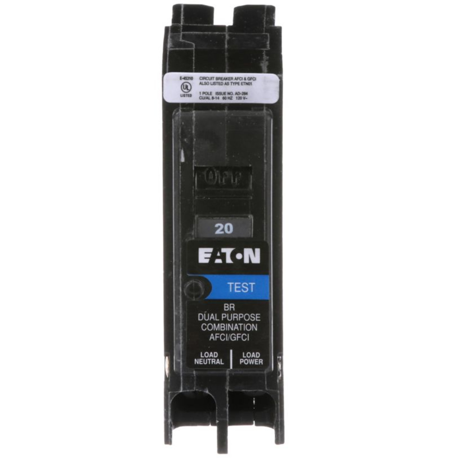 PACK OF 60 Eaton BRP120DF Dual Function AFCI GFCI Plug-On Neutral Breaker 20A