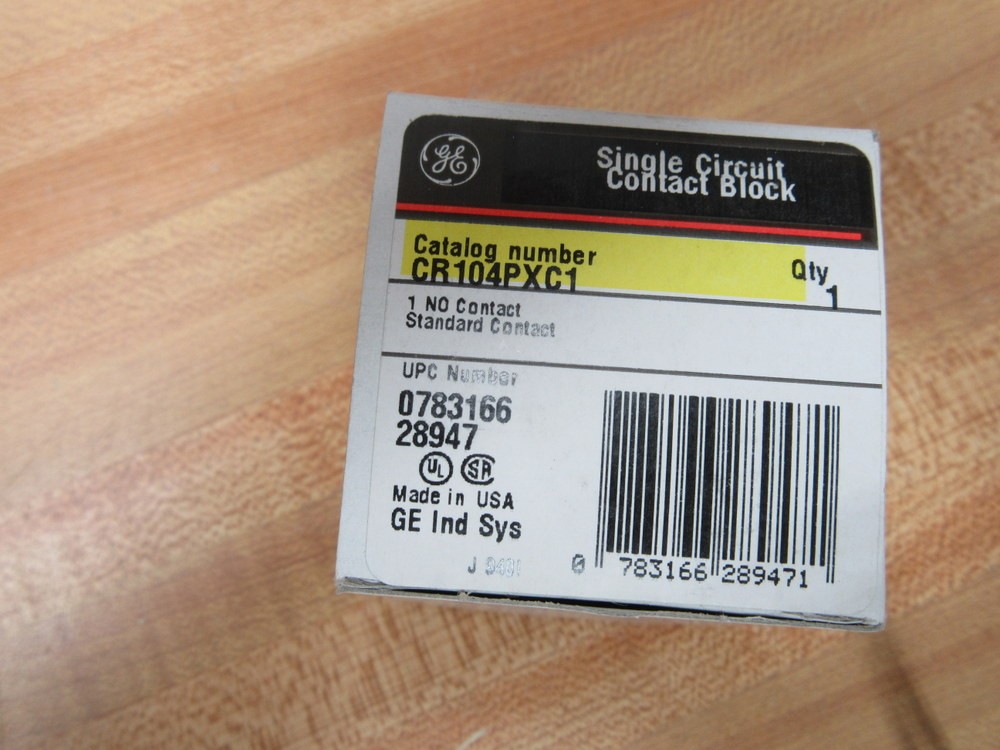 General Electric CR104PXC1 GE Contact Block
