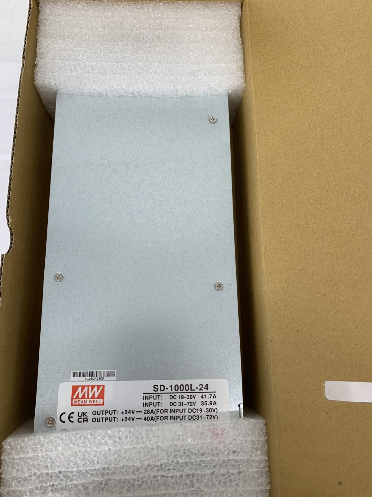 Mean Well SD-1000L-24 960W Isolated DC-DC Converter 19-72VDC Input 24VDC Output