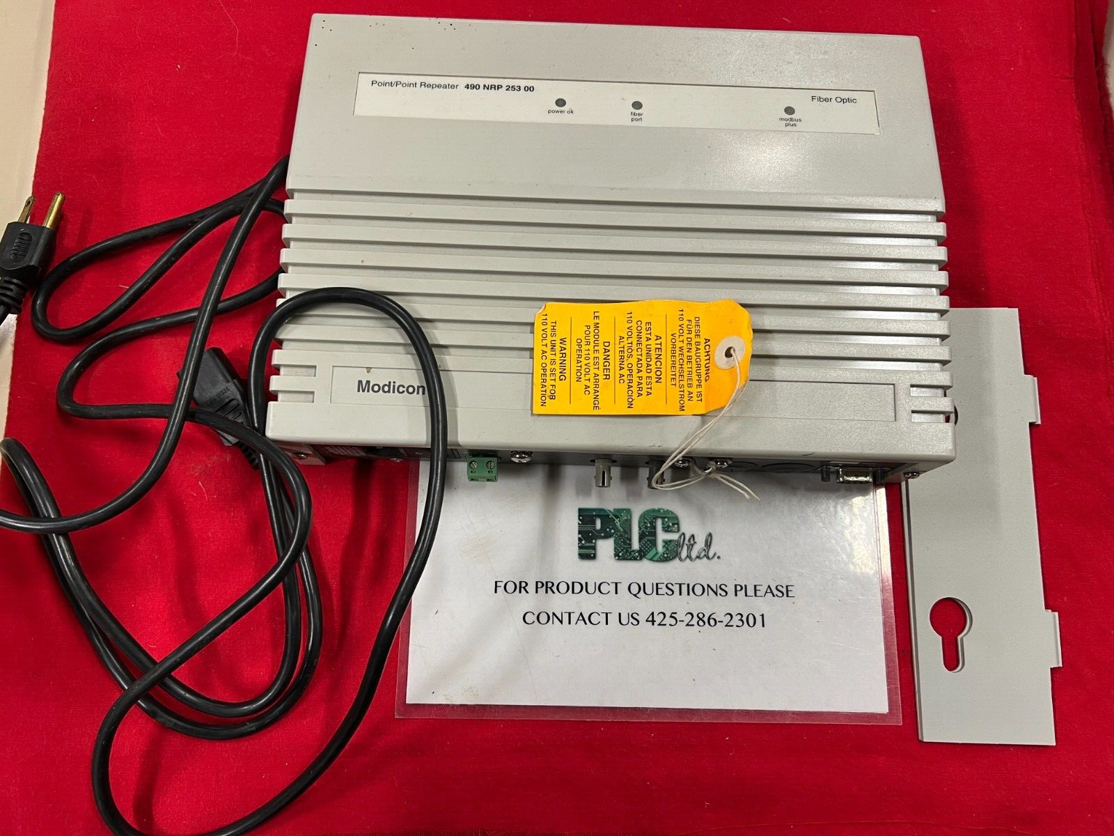 490NRP25300 Modicon Fiber Line Drop Repeater 490-NRP-253-00