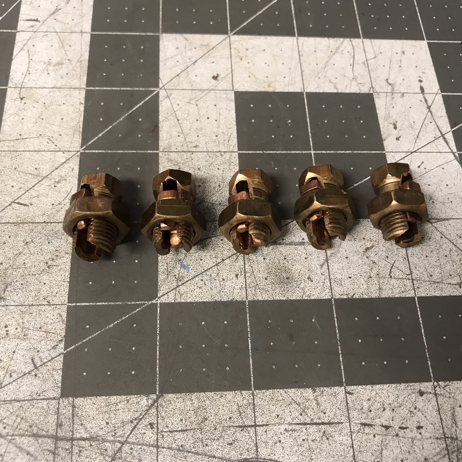 Split-Bolt Copper Connectors, 6H DB BKS 8-6 SOL, 4-10(Lot Of 5)(LB68S)